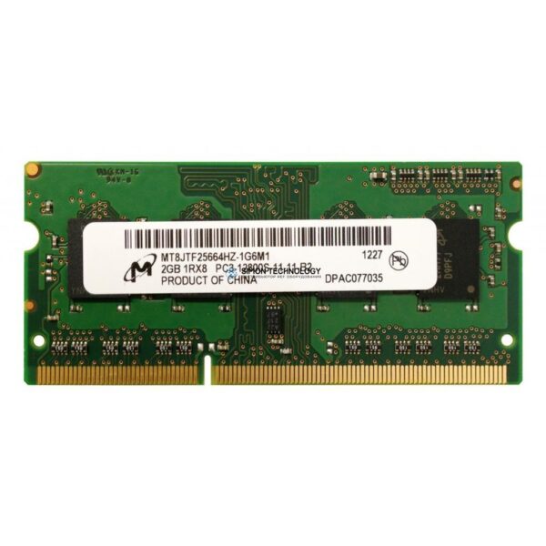 Оперативная память Micron MICRON 2GB (1*2GB) 1RX8 PC3-12800S DDR3-1600MHZ SODIMM (MT8JTF25664HZ-1G6M1)