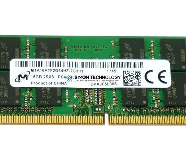 Оперативная память Micron MICRON 16GB (1*16GB) 2RX8 PC4-19200T-S DDR4-2400MHZ SODIMM (MTA16ATF2G64HZ-2G3)