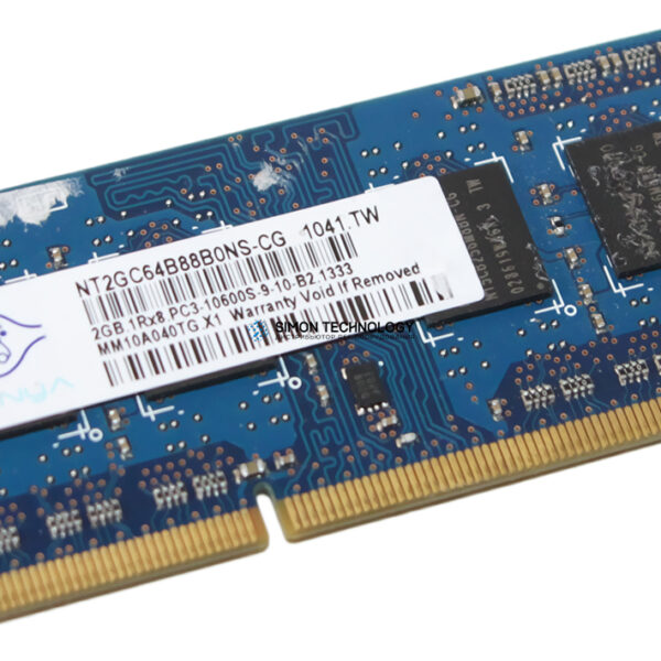 Оперативная память Nanya NANYA 2GB (1*2GB) 1RX8 PC3-10600S DDR3-1333MHZ SODIMM (NT2GC64B88B0NS-CG)