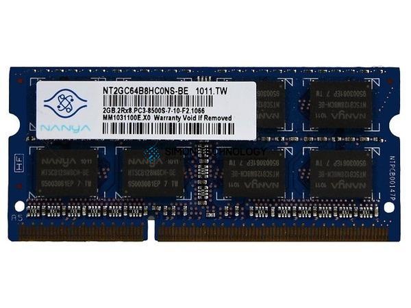 Оперативная память Nanya NANYA 2GB (1*2GB) 2RX8 PC3-8500S DDR3-1066MHZ SODIMM MEMORY (NT2GC64B8HC0NS-BE)