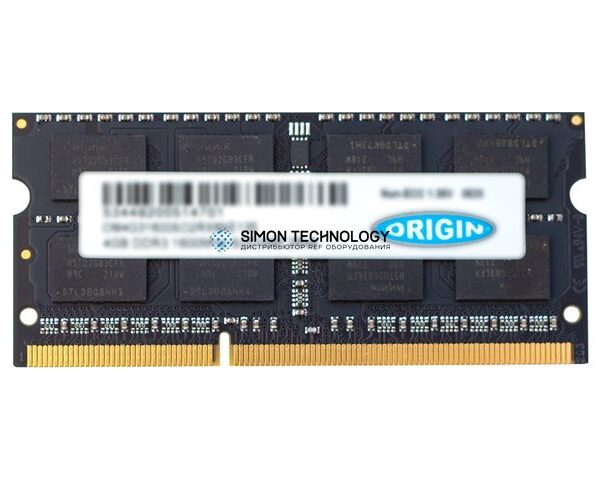 Оперативная память Origin storage ORIGIN 8GB (1*8GB) 2RX8 PC3L-12800S DDR3-1600MHZ SODIMM (OM8G31600SO2RX8NE135)