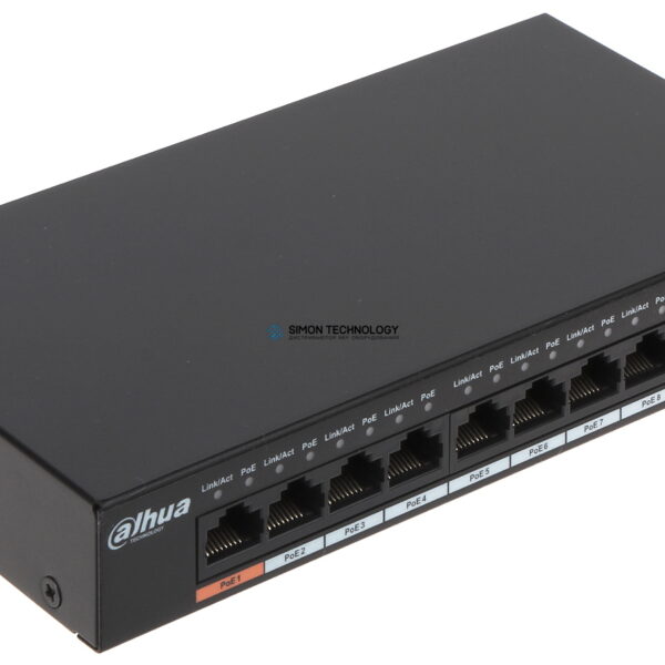 Black Box Dahua 8-Port Gigabit Ethernet PoE Switch (PFS3008-8GT-96)