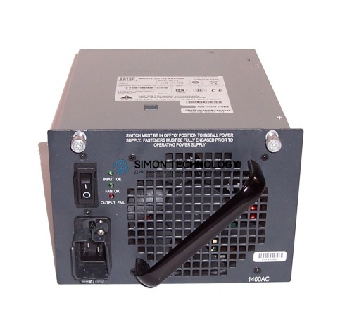 Блок питания Cisco Cisco RF C4500 1400W DCTripleInputSP PWRSuplydata (PWR-C45-1400DC-RF)