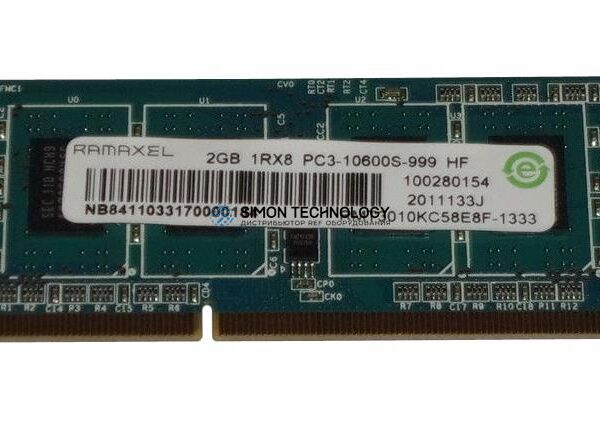 Оперативная память Ramaxel 2GB (1*2GB) 1RX8 PC3-10600S DDR3-1333MHZ SODIMM (RMT3010KC58E8F)