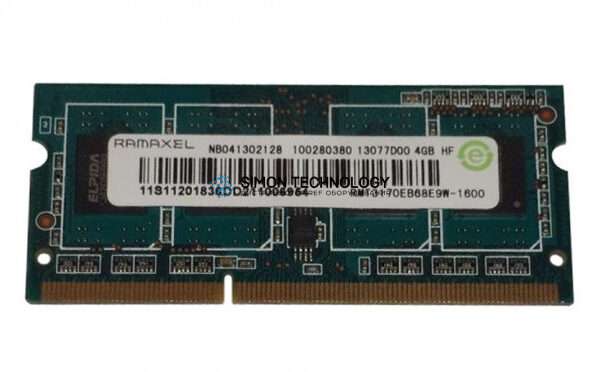 Оперативная память Ramaxel 4GB (1*4GB) 1RX8 PC3-12800S DDR3-1600MHZ SODIMM (RMT3170EB68E9W-1600)