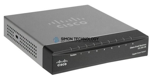 Cisco Cisco RF SG 200-08 8-port Gigabit Smart Switch (SLM2008T-EU-RF)
