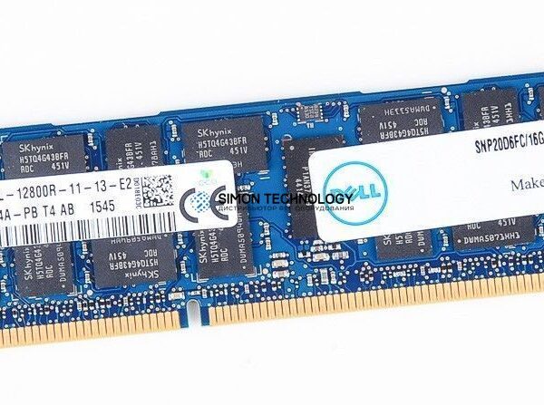 Оперативная память Dell SAMSUNG 16GB DDR3 1600MHz 2Rx4 1.35V RDIMM (SNP20D6FC)