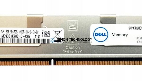 Оперативная память Dell ORTIAL 8GB (1*8GB) 2RX4 PC3-10600R MEMORY KIT *LIFETIME WNTY* (SNPX3R5MC/8G-OT)