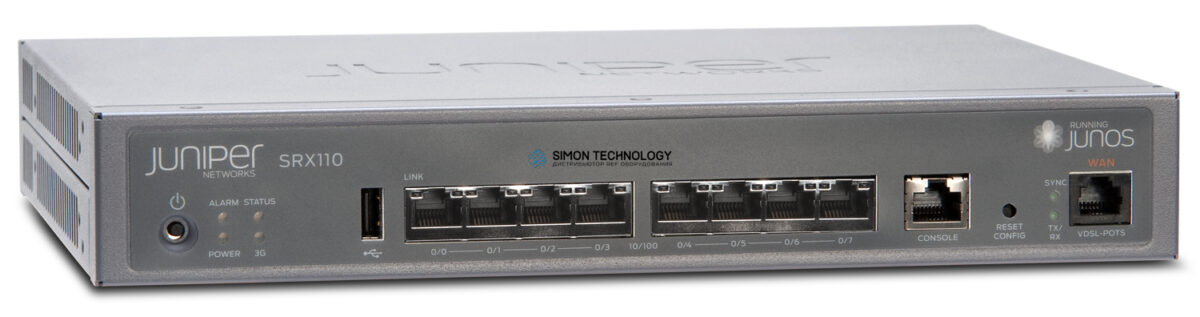Juniper SRX110 Services Gateway - Gateway - 100 Mbps - 1-Port 1 HE - USB 2.0 Rack-Modul (SRX110H2-VA)