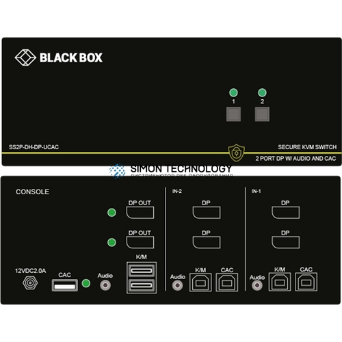 Black Box Black Box NIAP 3.0 KVM Switch. Dual-Head (SS2P-DH-DP-UCAC)