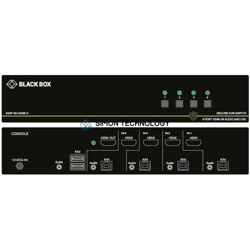 Black Box Black Box NIAP 3.0 KVM Switch. Single-Head (SS2P-SH-HDMI-UCAC)
