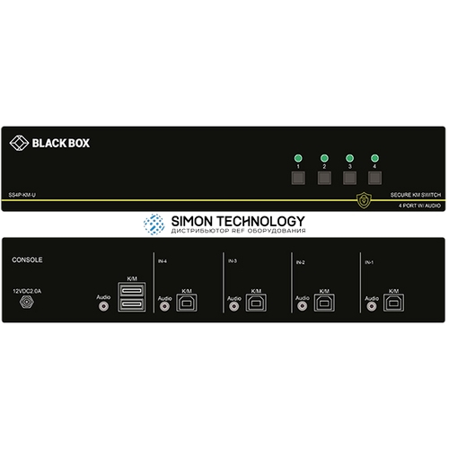 Black Box Black Box Secure KM Switch. 4-Port. USB (SS4P-KM-U)