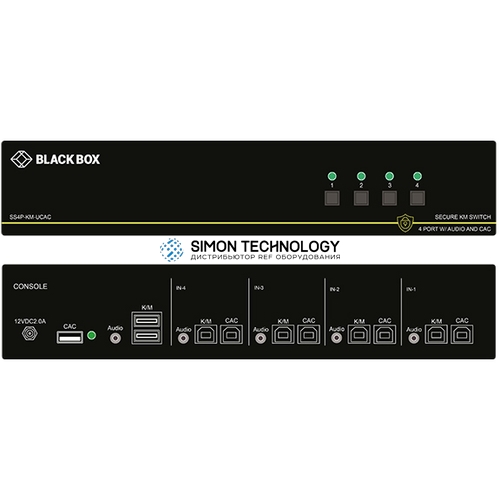 Black Box Black Box NIAP 3.0 KM Switch. USB. CAC. 4-PT (SS4P-KM-UCAC)