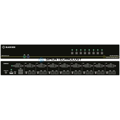 Black Box Black Box NIAP 3.0 KVM Switch. Single-Head (SS8P-SH-DVI-UCAC)