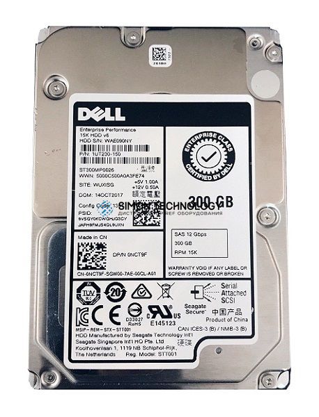 Dell DELL Dell HDD 300GB 12G 15K 2.5" SAS (ST300MP0026)