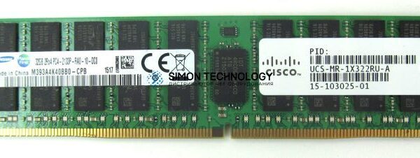 Оперативная память Cisco ORTIAL 32GB (1*32GB) 2RX4 PC4-17000P-R DDR4-2133MHZ RDIMM (UCS-MR-1X322RU-A-OT)