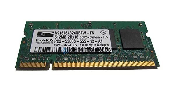 Оперативная память Promos Tech 512MB PC2-5300 DDR2-667MHZ 2RX16 (V916764B24QBFW-F5)