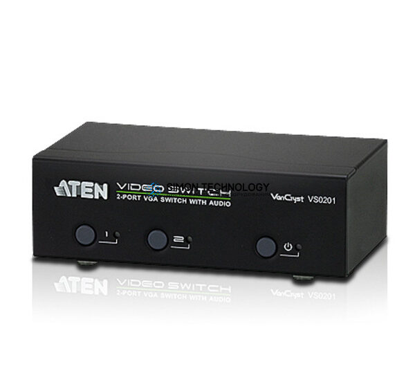 Aten Aten 2-Port VGA Switch w/Audio & RS-232 (VS0201-AT-G)