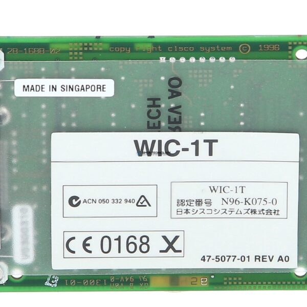 Модуль Cisco 1-PORT SERIAL WAN INTERFACE CARD (WIC-1T)