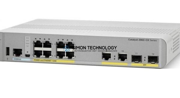 Cisco Cisco RF Catalyst 2960-CX 8 Port PoE. LAN Base (WS-C2960CX-8PC-L-RF)