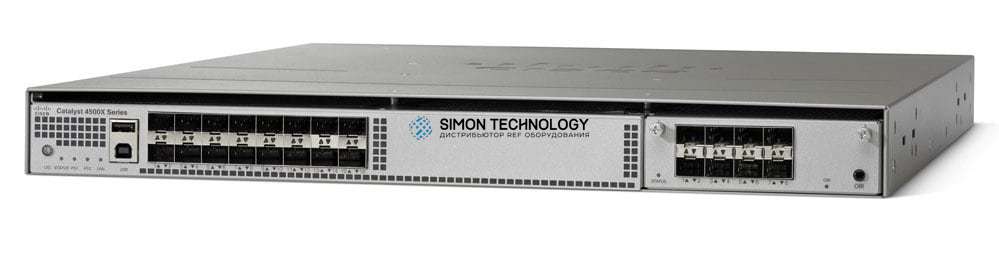 Cisco Catalyst 4500 X 16 Port 10g Ip Base Front To Back No P S Ws C4500x 16sfp Simon Technology Sajmon Tehnolodzhi Nadezhnyj Postavshik Vosstanovlennogo Refurbished Oborudovaniya V Ukraine