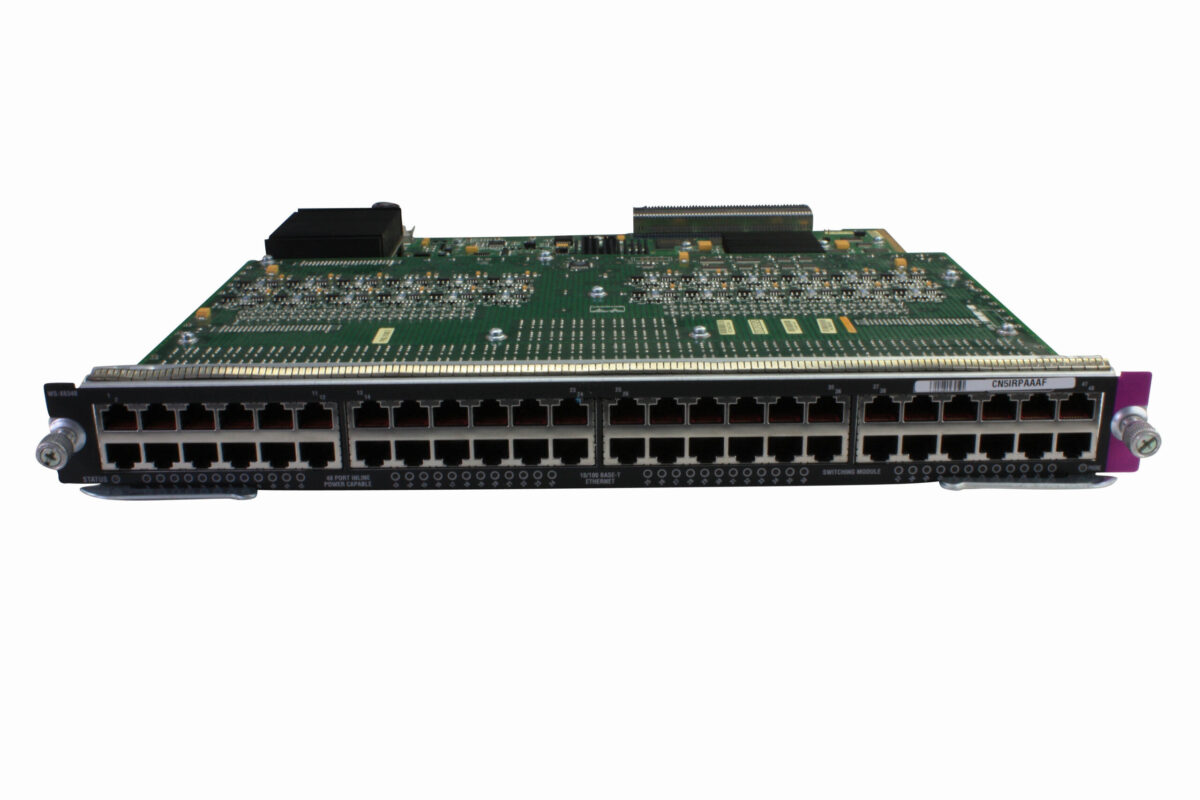 Модуль Cisco Catalyst 6500 48-port 10/100, Inline Power, RJ-45 (WS-X6348-RJ45V)