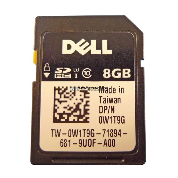 Аксессуар Dell DELL 8GB IDRAC VFLASH SDHC SD CARD (0W1T9G)
