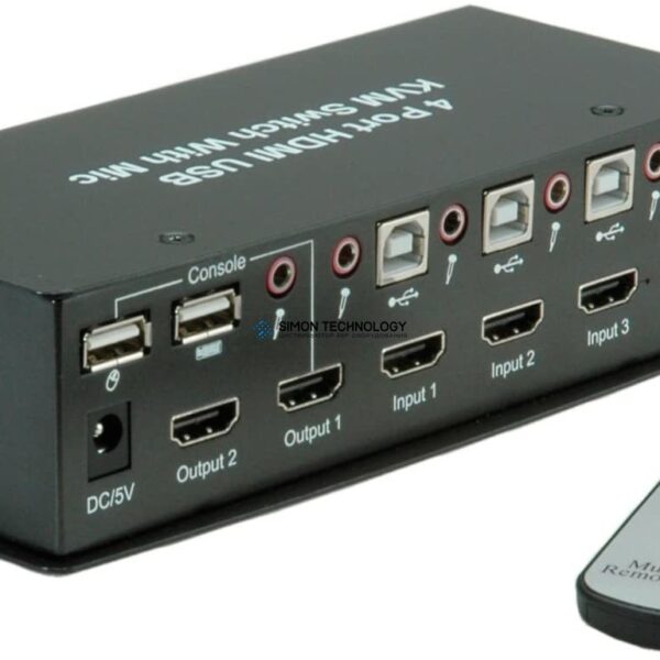 Коммутаторы Value VALUE KVM HDMI Switch. 4x USB Hub (14.99.3340)
