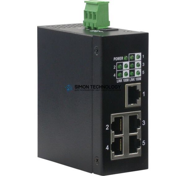 Коммутаторы Roline ROLINE Industrial Fast Ethernet Switch. 5x RJ45 (21.13.1155)