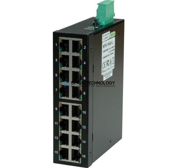 Коммутаторы Roline ROLINE Industrial Fast Ethernet Switch. 16x RJ45 (21.13.1157)