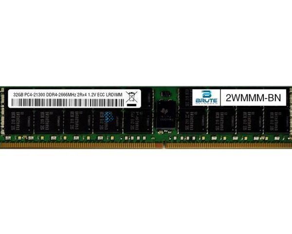 Оперативная память Dell DELL 32GB (1*32GB) 2RX4 PC4-21300V-R DDR4-2666MHZ RDIMM (2WMMM)