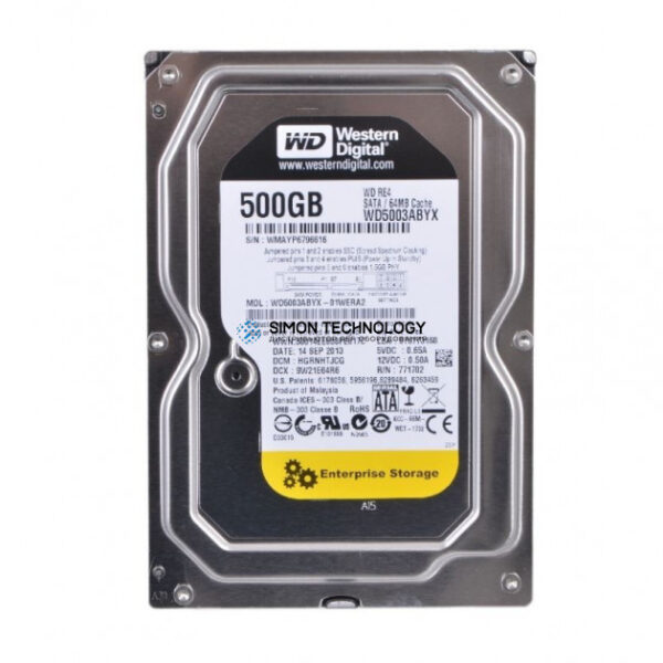 HPE HDD SATA2 WD 500GB 7200 RE4 (35-03-00090-R)