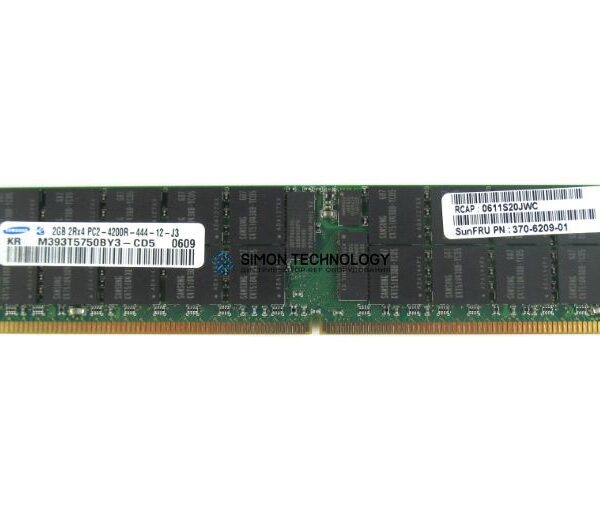 Оперативная память Sun Microsystems 1x 2GB 2RX4 667MHz PC2-5300P MEMORY DDR2 (370-6209-01)