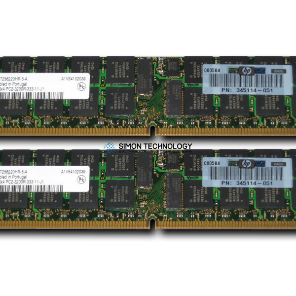 Оперативная память HP ELPIDA 4GB (2X2GB) PC2-3200 DUAL RANK MEMORY KIT (375004-B21)