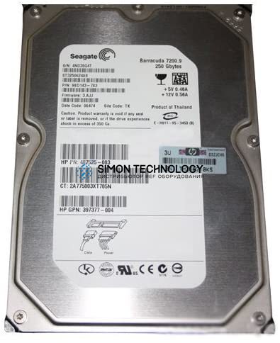 HPE HP - - 250GB 3.5TH SATA150 7200RPM- Festplatte - Serial ATA (397377-004)