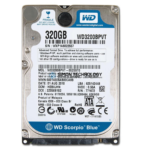 HPI HDD SATA 320G 5400rpm WD WD32 (465899-001)