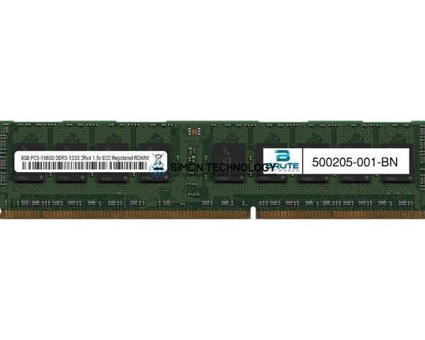 Оперативная память HP HP 8GB 2Rx4 PC3-10600R-9 Kit (500205-001)
