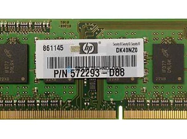 Оперативная память HPI Memory 2GB SoDIMM PC3-10600 CL9 DPC (572293-D88)
