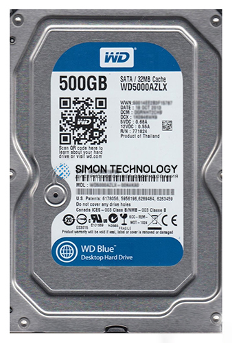 HPI HDD 500GB WD XL500S SATA3 NCQ (599687-001)