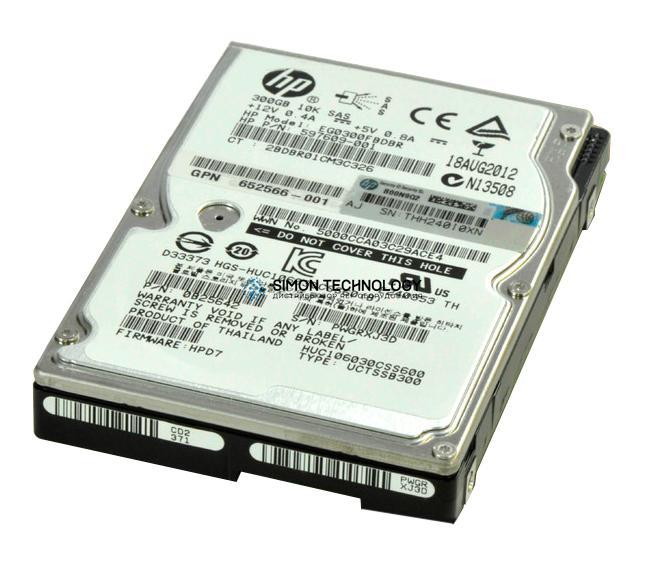 HDD HP 300GB 6G SAS 10K rpm SFF SC Enterprise HDD (652566-001)