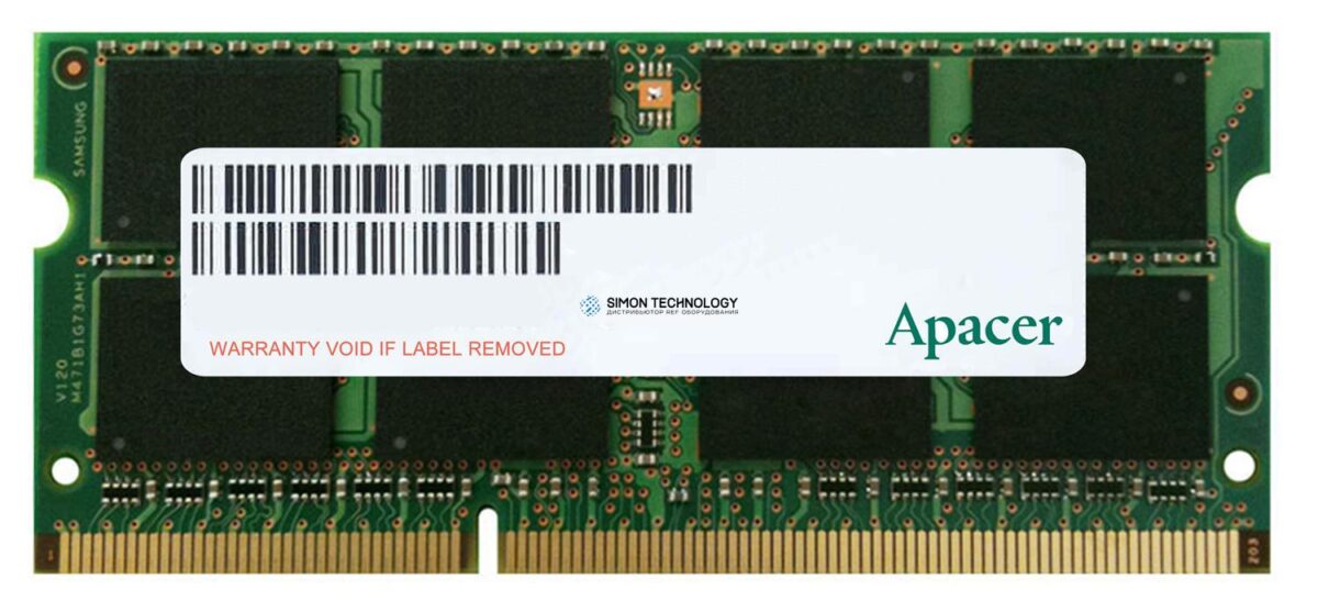 Оперативная память Apacer APACER 4GB (1*4GB) PC3-12800S DDR3-1600MHZ SODIMM (76.B351)