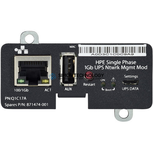 Модуль HP HP Single Phase 1Gb UPS Network Management Module (871474-001)