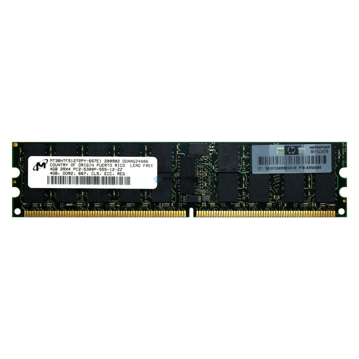 Оперативная память HP HP 4GB DDR-2 PC2-5300 ECC DIMM (AB566BX)