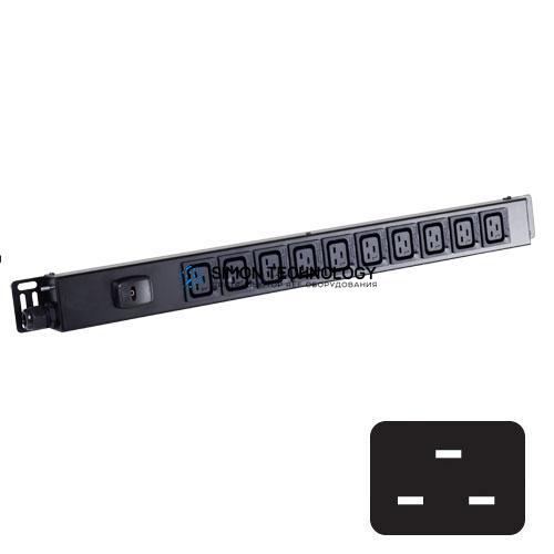 Распределитель питания Black Box Black Box 1U 8 Way Horizontal Click-Lock C19 Power (BBIEC8HC19CLKC20)