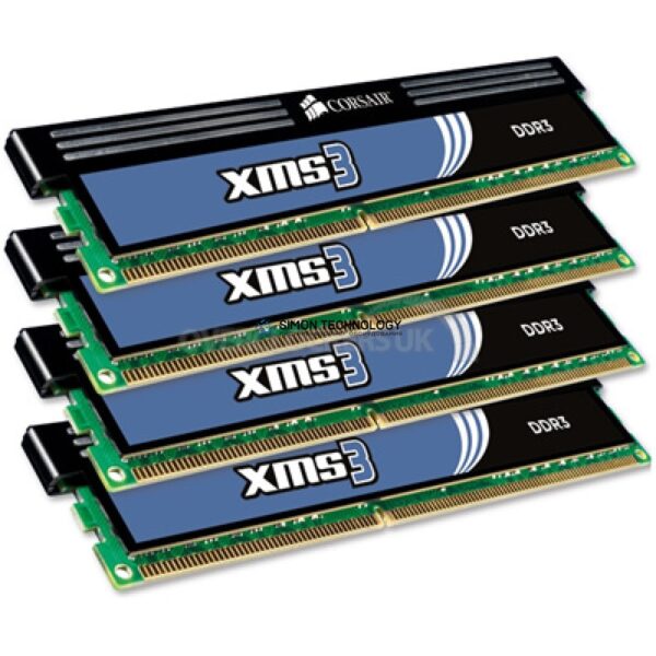 Оперативная память Corsair Components CORSAIR 8GB (4*2GB) PC3-10600 DDR3-1333MHZ NON-ECC MEM (CMX8GX3M4A1333C9)