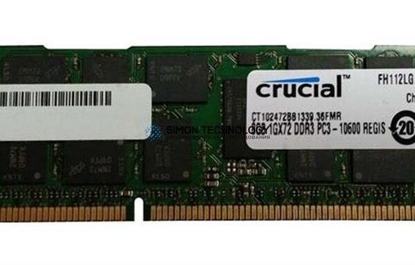 Оперативная память Crucial CRUCIAL 8GB (1*8GB) 2RX4 PC3-10600R DDR3-1333MHZ MEMORY (CT102472BB1339)