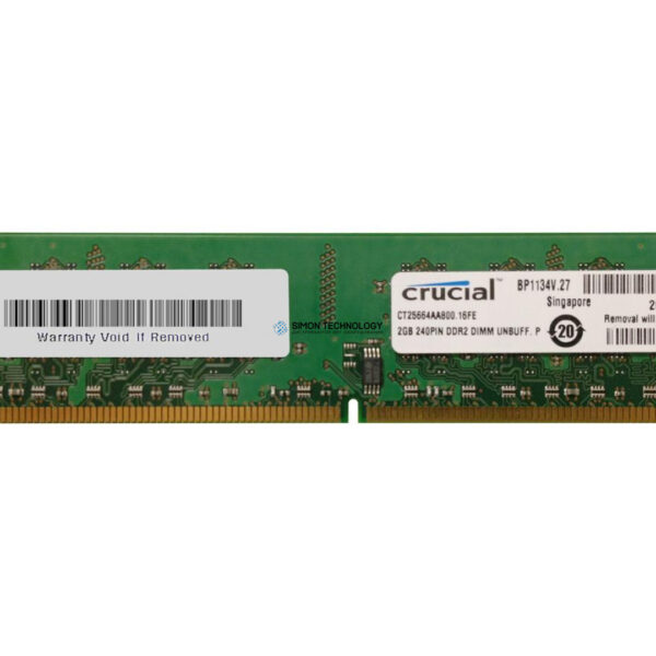 Оперативная память Crucial CRUCIAL 2GB (1*2GB) 2RX8 PC2-6400U DDR2-800MHZ UDIMM (CT25664AA800.16FE)