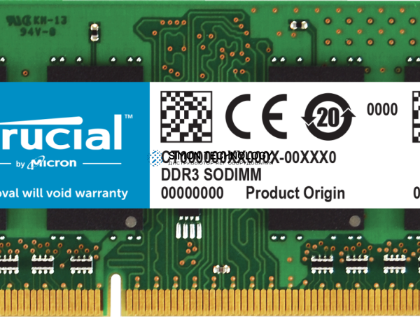 Оперативная память Crucial CRUCIAL 2GB (1*2GB) PC3-12800 DDR3-1600MHZ SODIMM (CT25664BF160B.C8F)