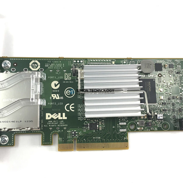 Контроллер Dell PERC H200E PCIE 6GBS DUAL SAS PORT HBA HIGH PROF BRKT (D687J-HP)