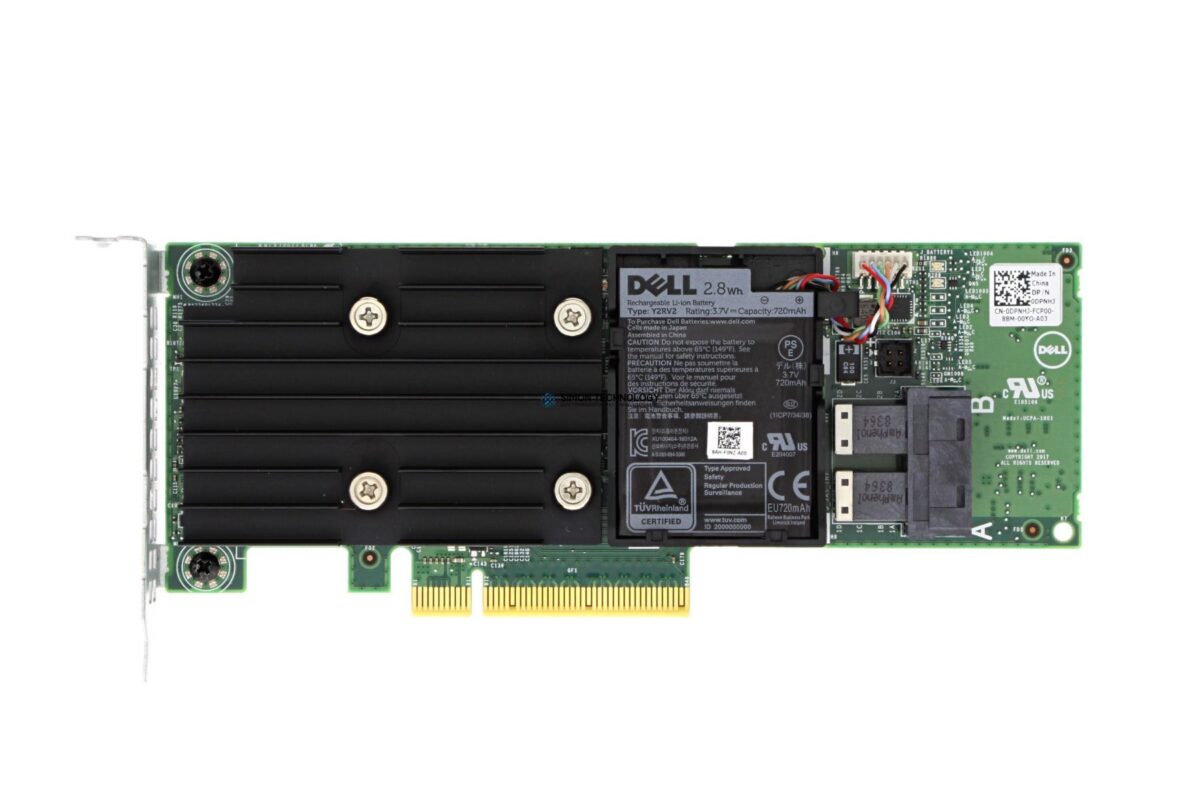 Контроллер RAID Dell PERC H740P 8GB cache 12G PCIe (DPNHJ)